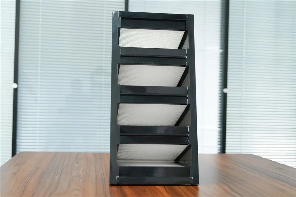 Veliki volumen visokoučinkoviti ABS okvir W tipa V oblik zračni filtar za čistu sobu